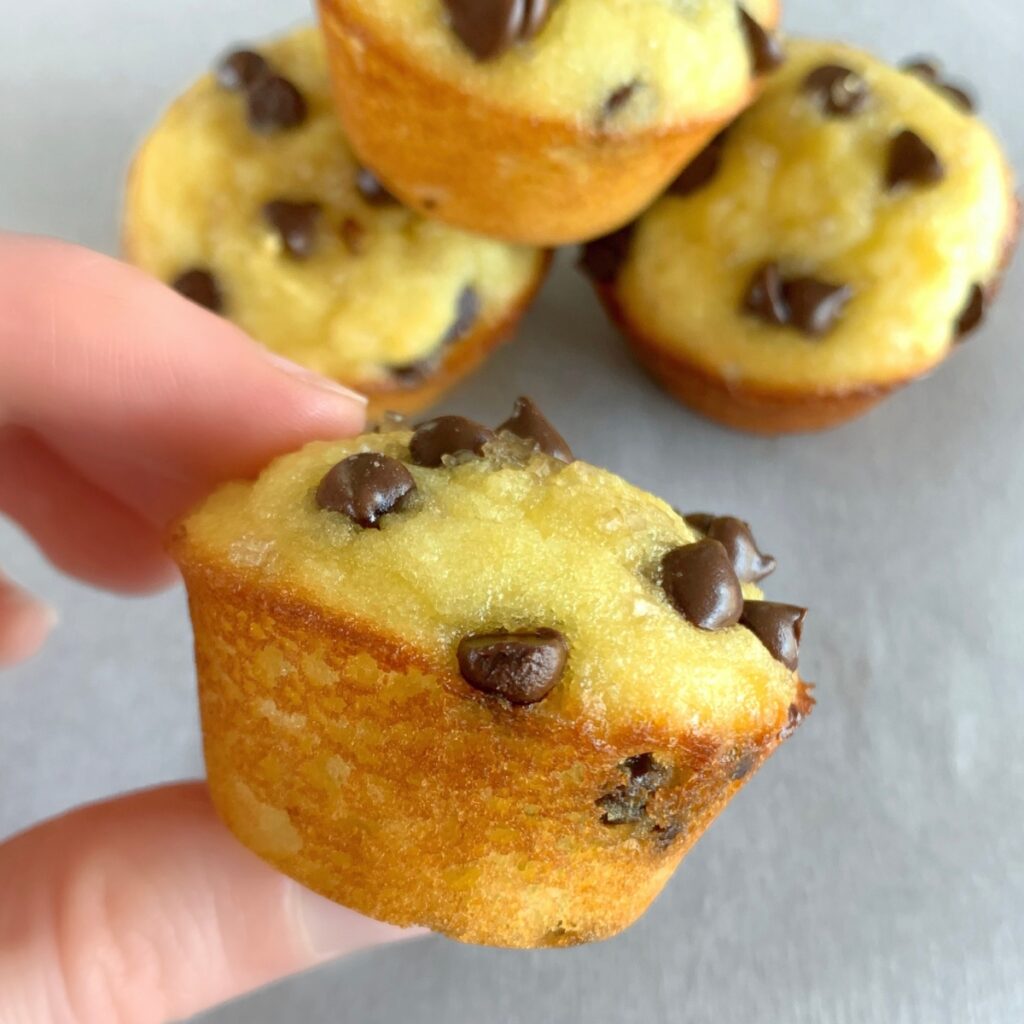 keto chocolate chip mini muffins