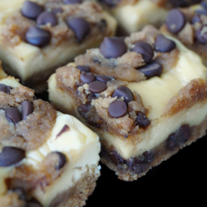 keto chocolate chip cheesecake bars