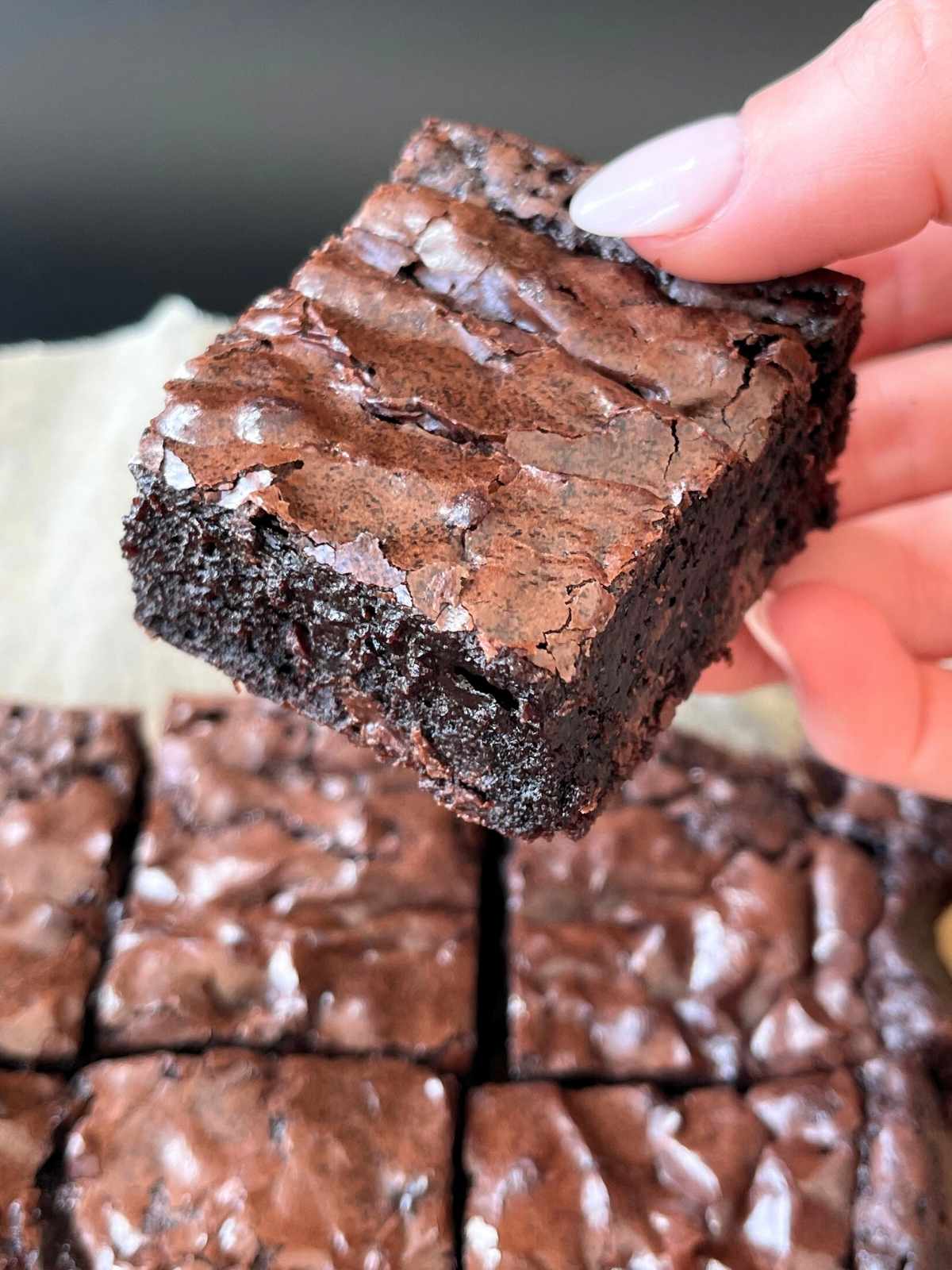 Gluten and Dairy Free Brownies Recipe - Fudgy Crackle Top!