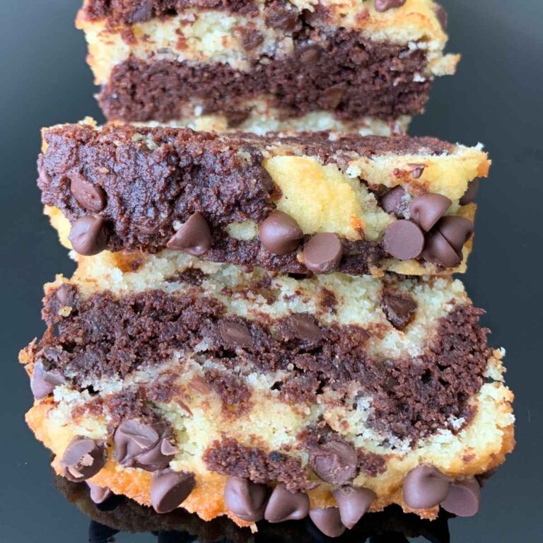 keto marble pound cake