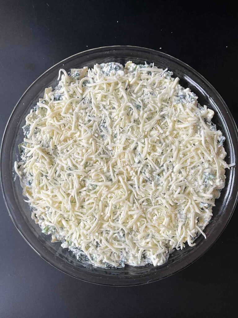 extra cheese added on top before baking 