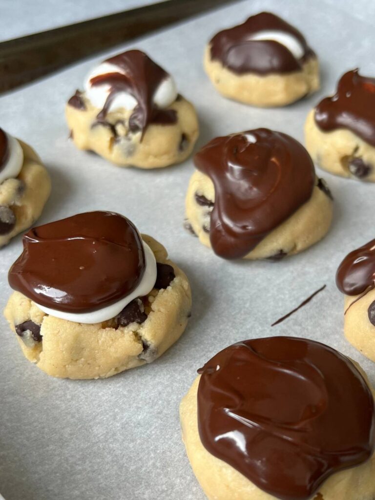 cream filled cookie dough truffles
